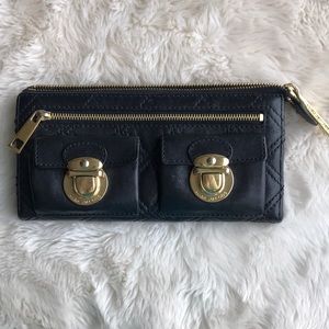 Marc Jacobs leather wallet w/ 3 coin pouches